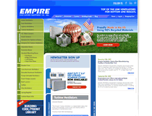 Tablet Screenshot of empirevent.com